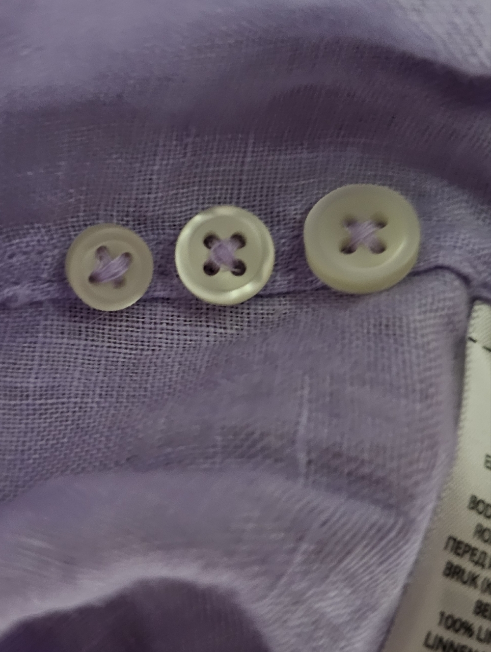 Polo Ralph Lauren 100% Linen Classic Fit Shirt Men’s XL Purple Button Down Lux - Picture 9 of 15
